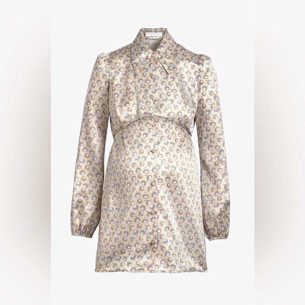Bianca Balti The Wilshire Silk Maternity Dress